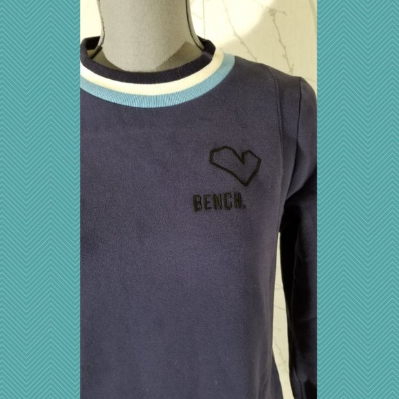 Bench NWT $129 Blue Purple Crewneck Sweatdress - Picture 2 of 5